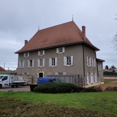 Démarrage travaux - rénovation Mairie de Vougy (42)