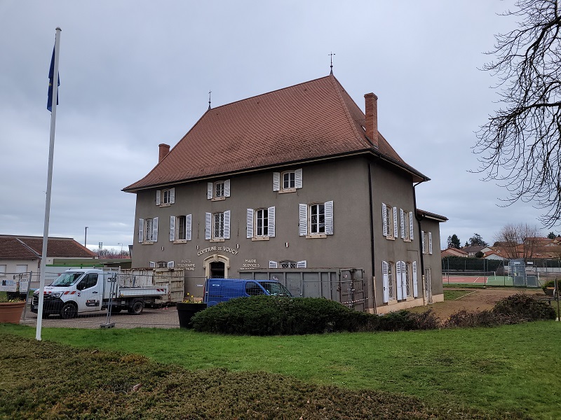 Démarrage travaux - rénovation Mairie de Vougy (42)